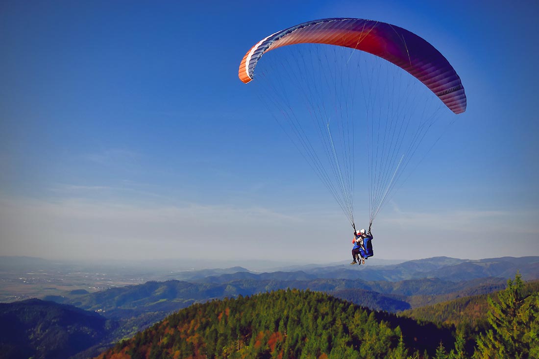 Fliegen im Schwarzwald - Gleitschirmfliegen